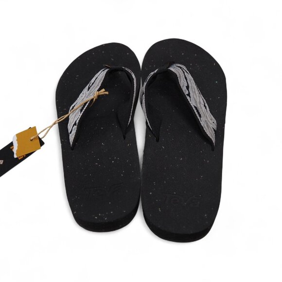 Teva Reflip Wave Flip Flip Sandals 1124044 Women's 7 Grey / Black - Picture 6 of 11